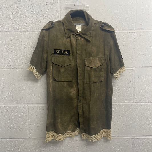 Francis T Morks Distressed Military Shirt