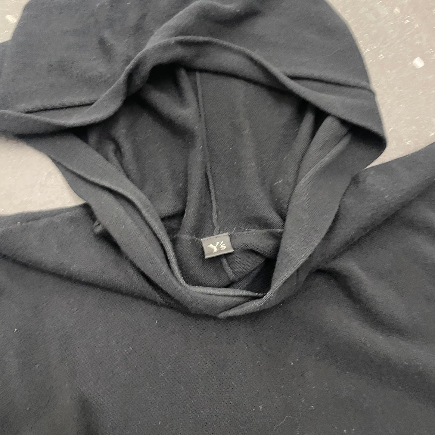 Yohji Yamamoto Y's Long Sleeveless Knit Hoodie