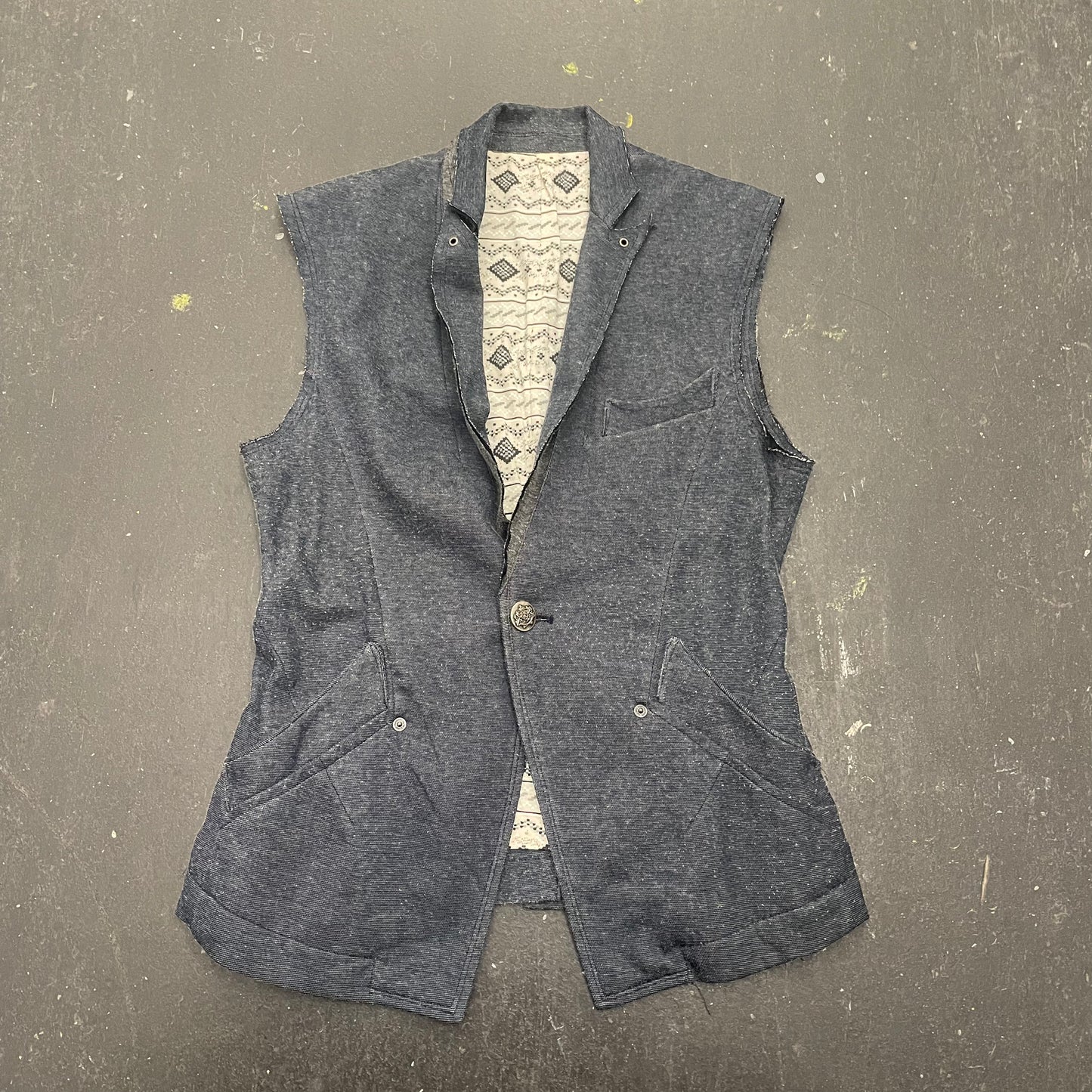 PPFM Grey Casual Waistcoat