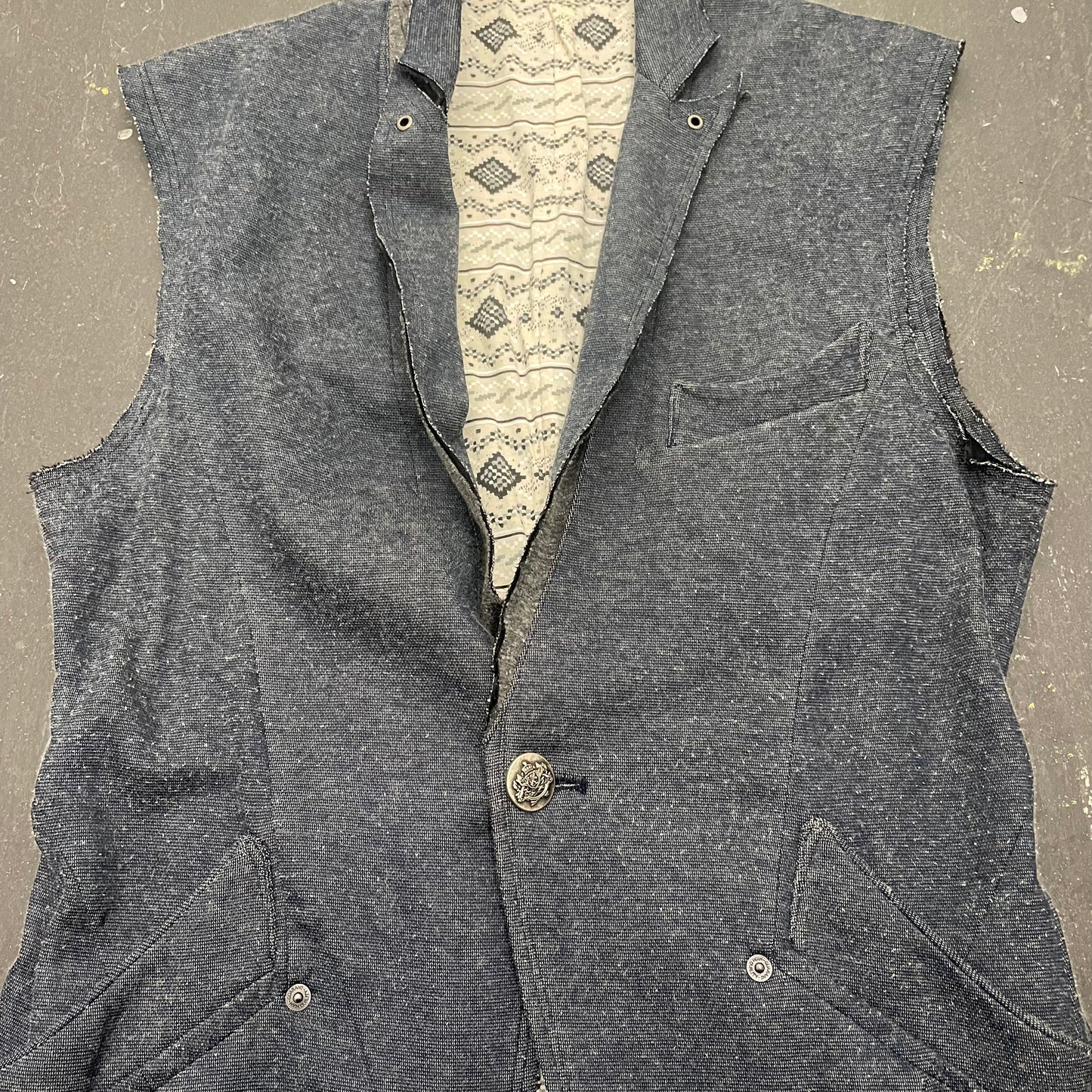 PPFM Grey Casual Waistcoat