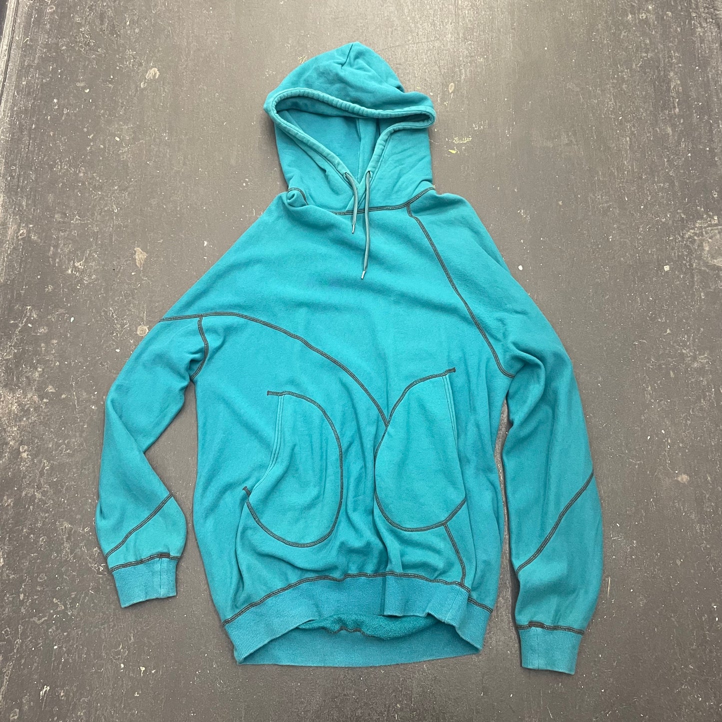 Ganryu Contrast Seam Hoodie