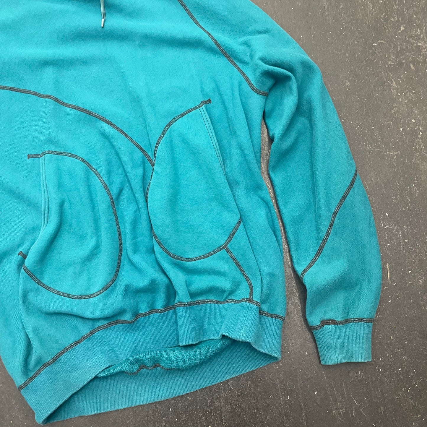 Ganryu Contrast Seam Hoodie