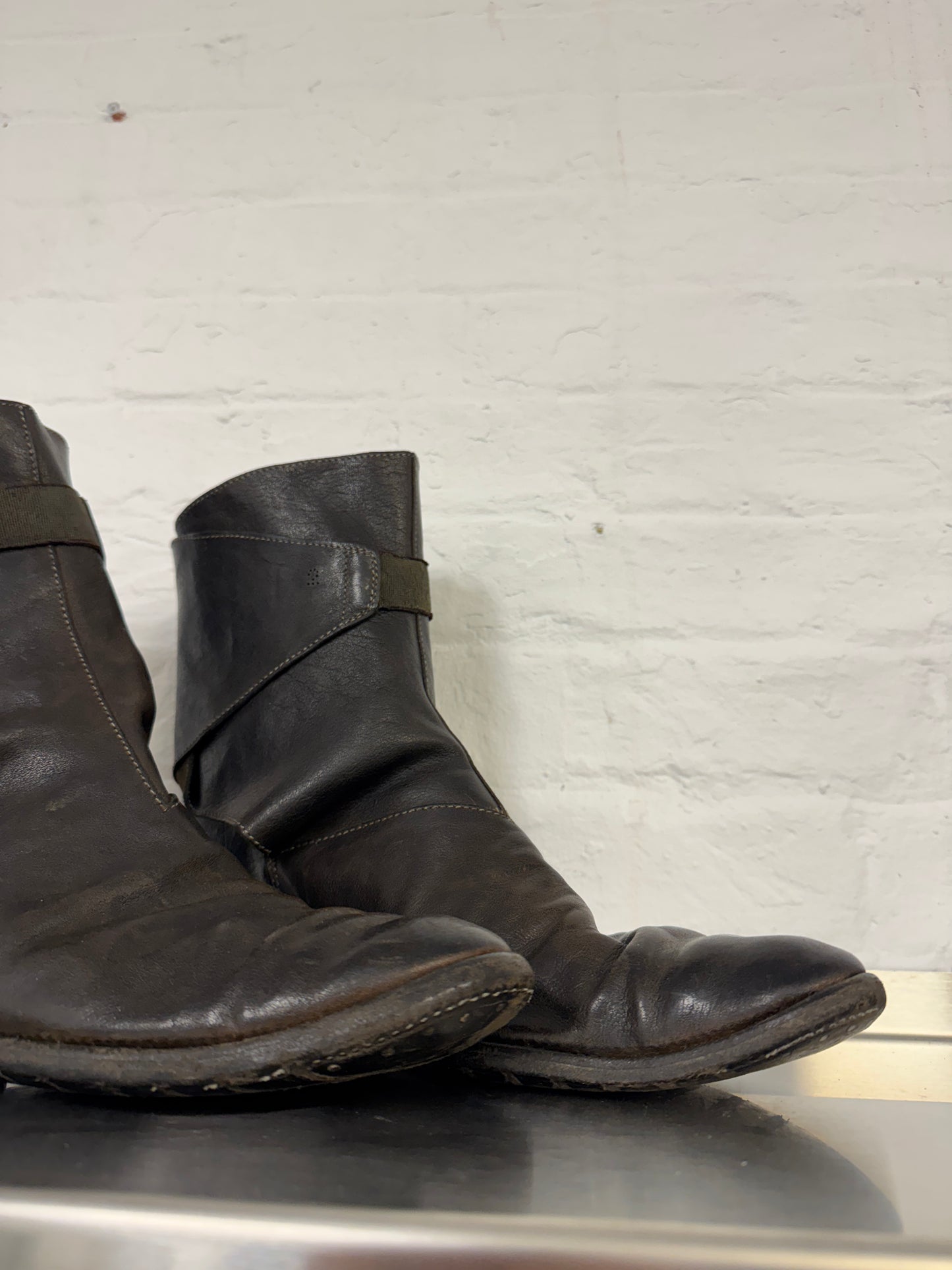 Carol Christian Poell Layered Fold Buckle Boots