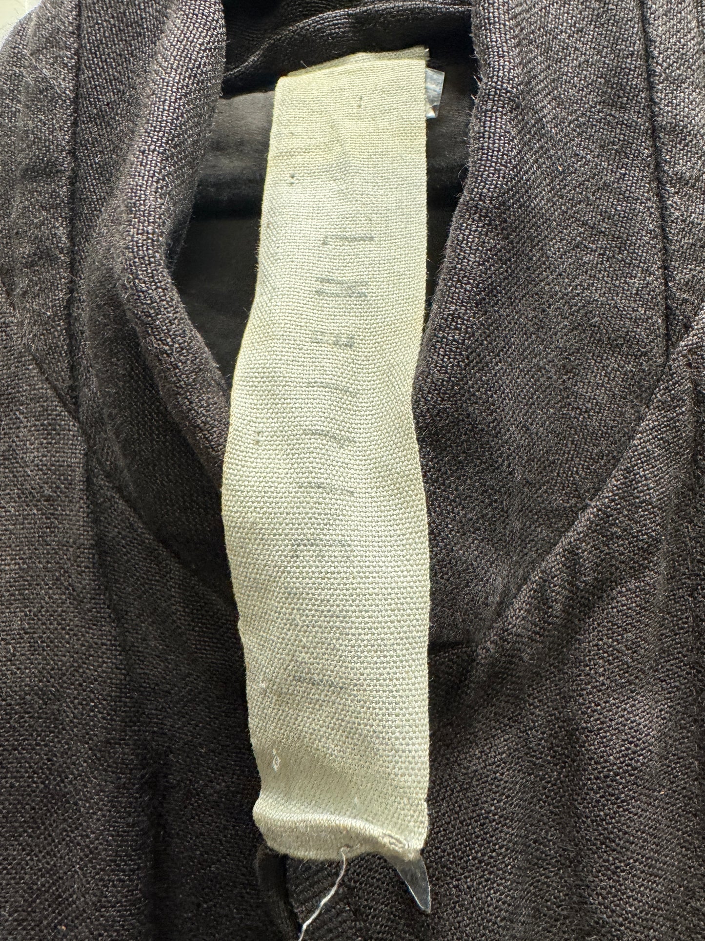 Carpe Diem 2005W Maurizio Altieri Layered Thick Linen Fold Collar Coat