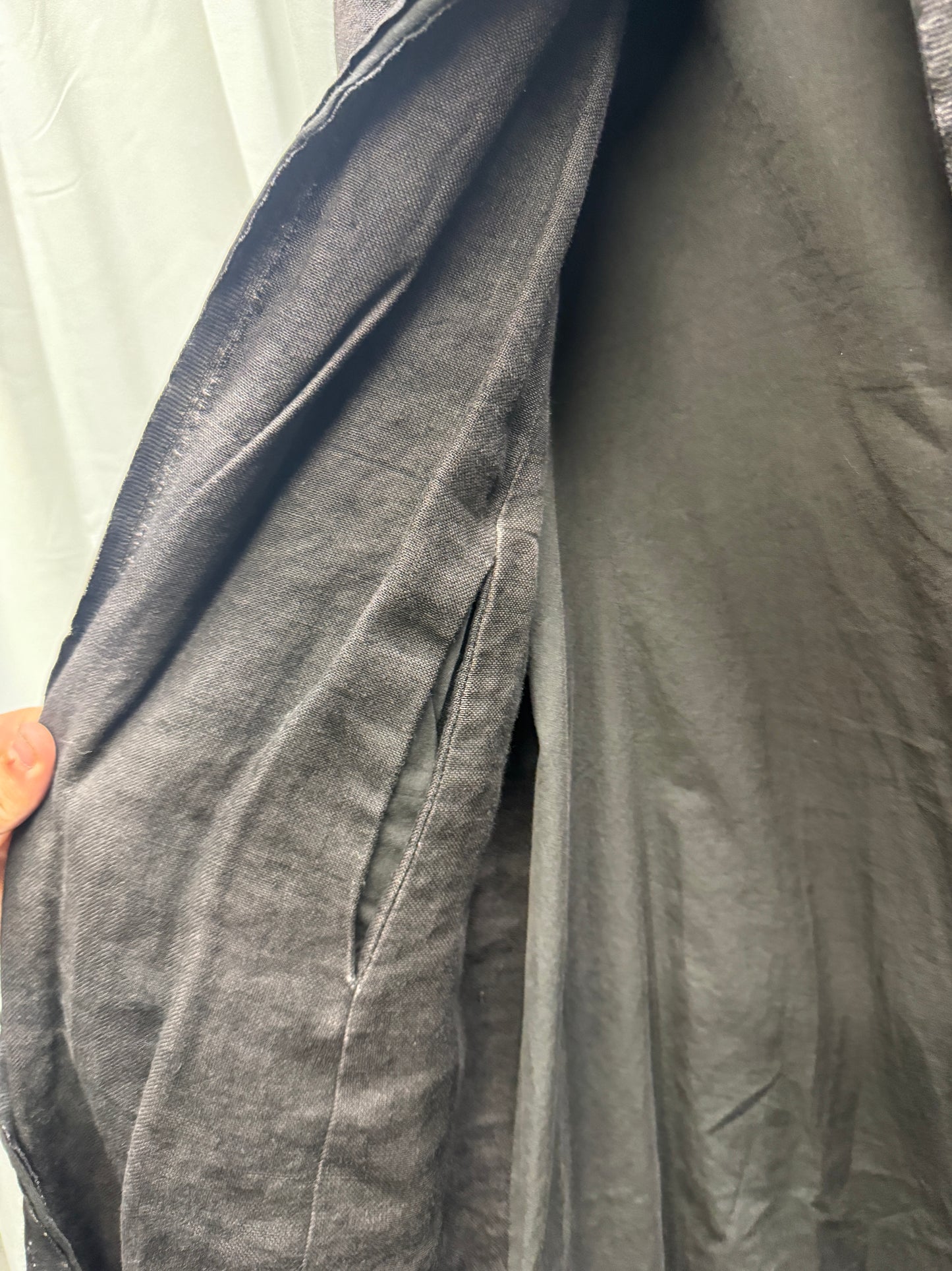 Carpe Diem 2005W Maurizio Altieri Layered Thick Linen Fold Collar Coat