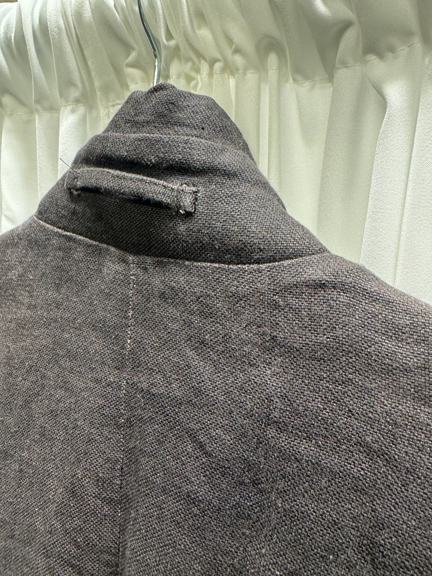 Carpe Diem 2005W Maurizio Altieri Layered Thick Linen Fold Collar Coat