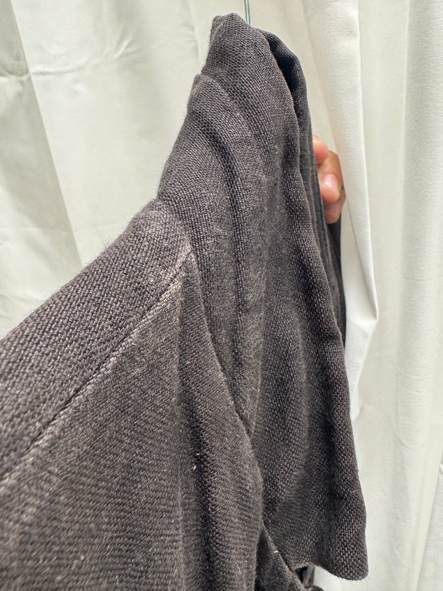 Carpe Diem 2005W Maurizio Altieri Layered Thick Linen Fold Collar Coat