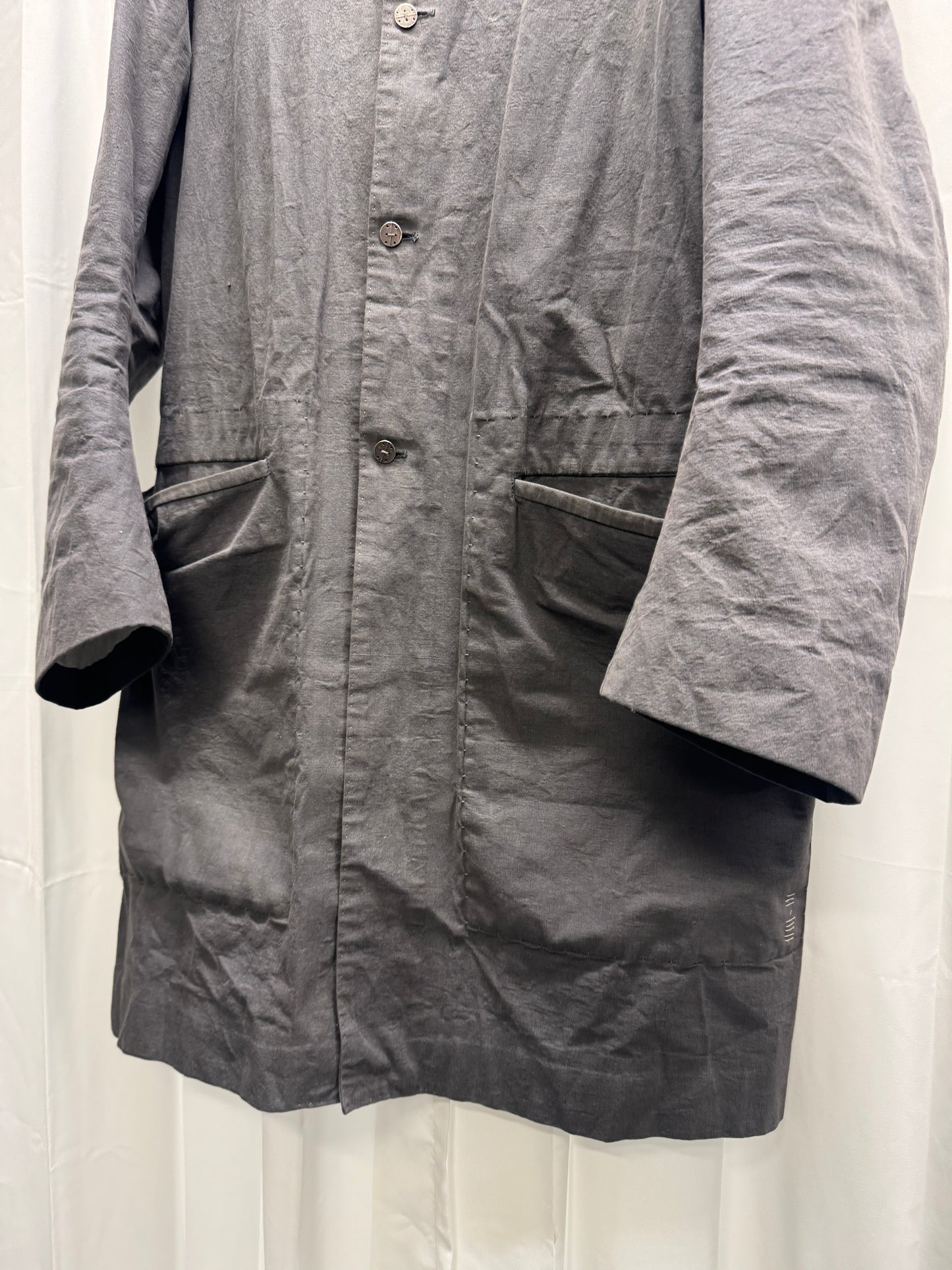 Taichi Murakami Collection 1 Curved Sleeve Scar Pocket Coat