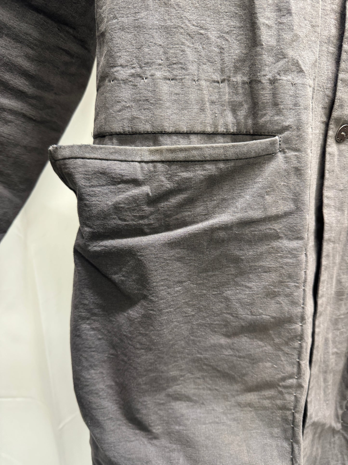 Taichi Murakami Collection 1 Curved Sleeve Scar Pocket Coat