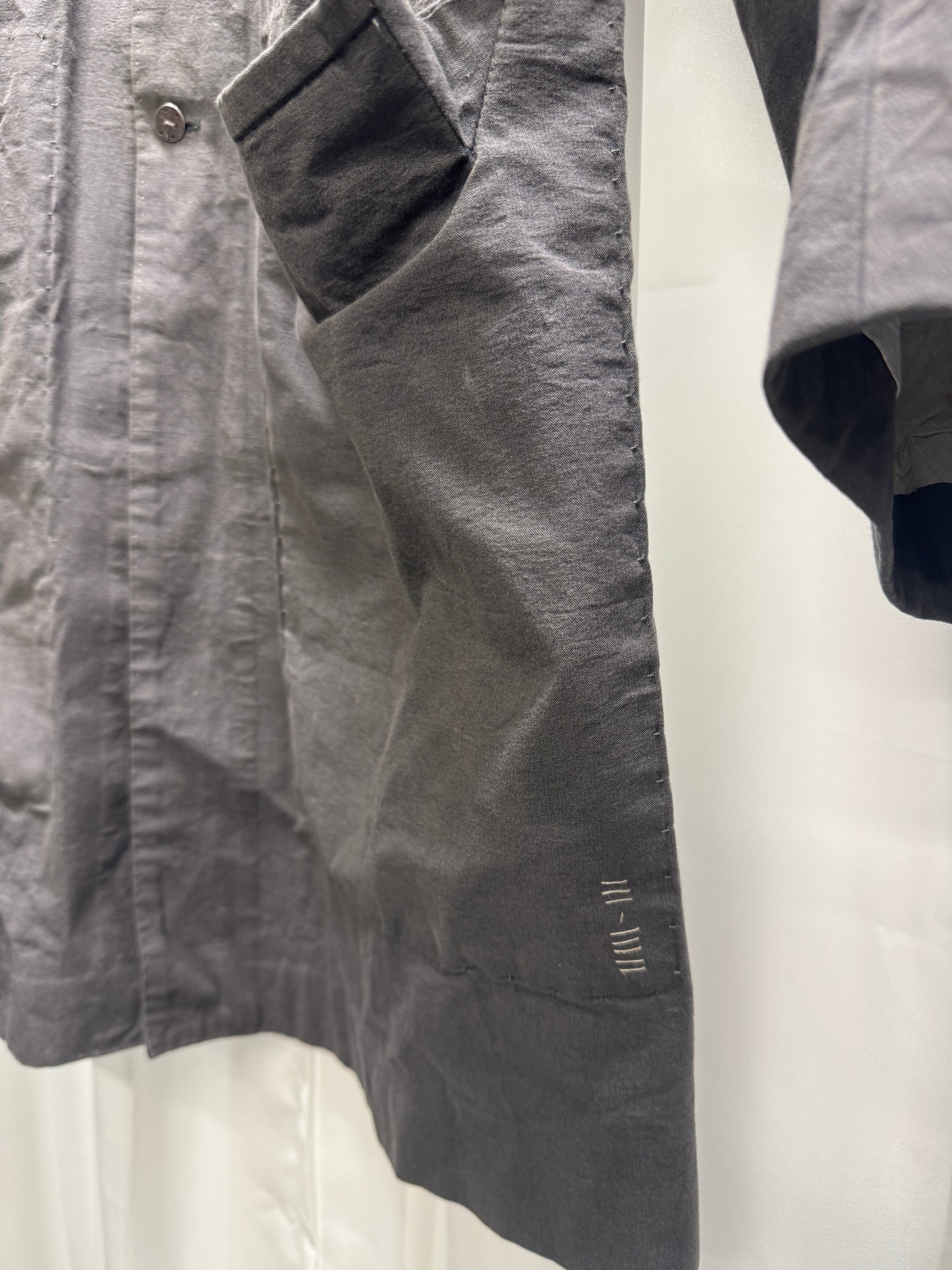 Taichi Murakami Collection 1 Curved Sleeve Scar Pocket Coat