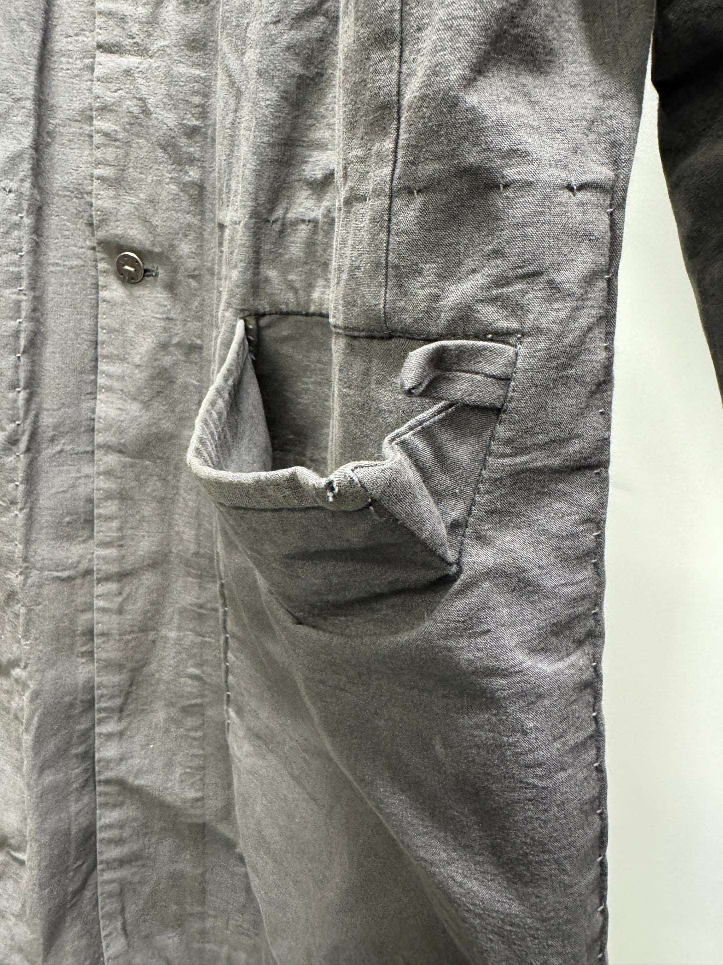 Taichi Murakami Collection 1 Curved Sleeve Scar Pocket Coat