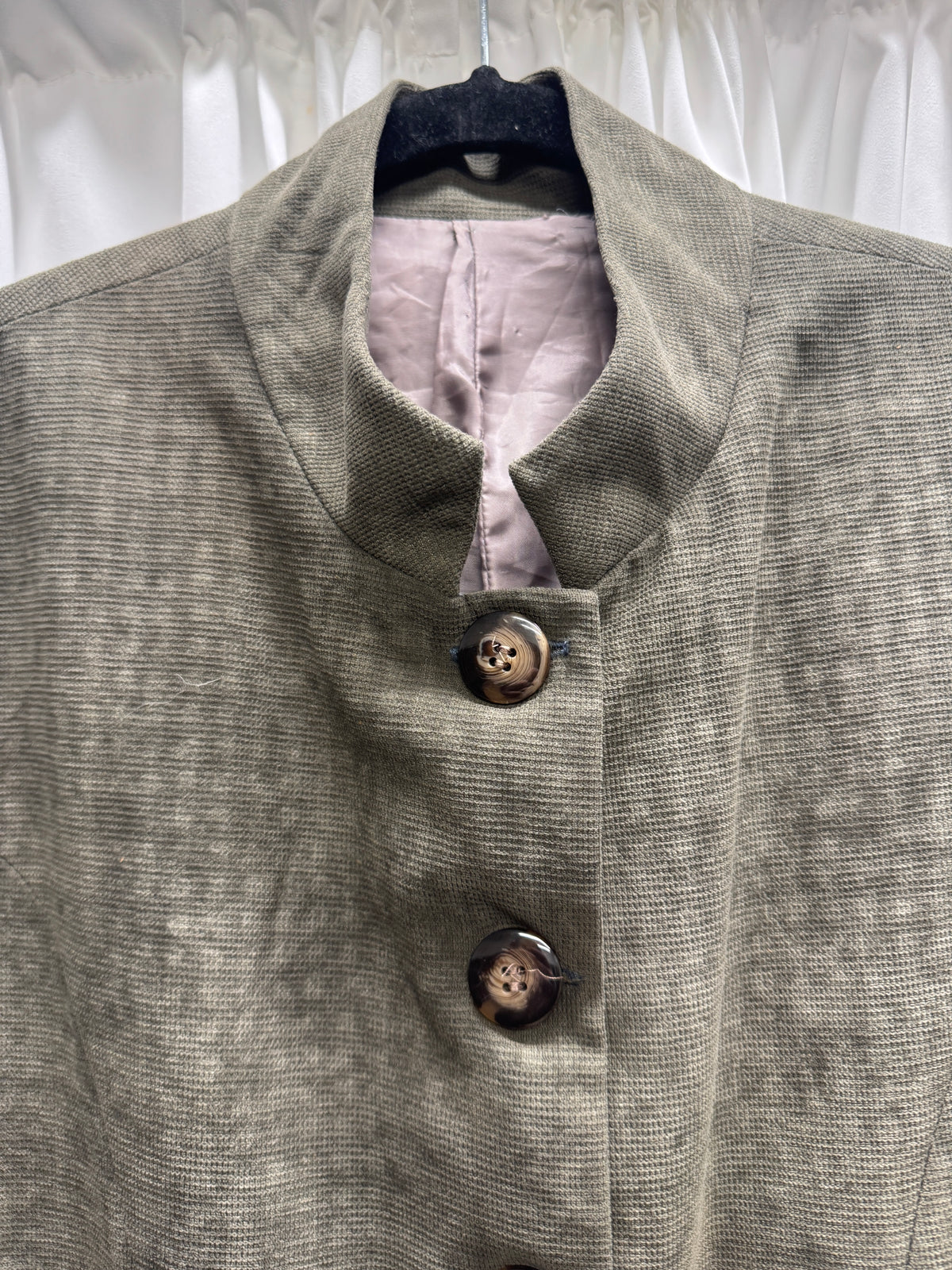 individual sentiments wool buttoned coat