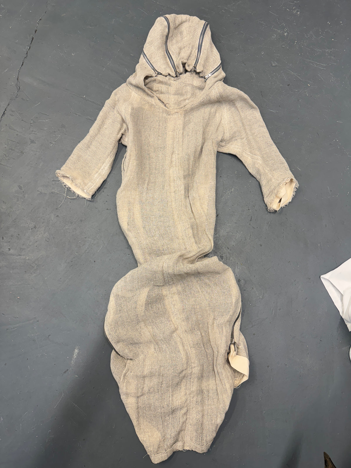 olubiyi thomas spine pleat multi zipper hooded dress