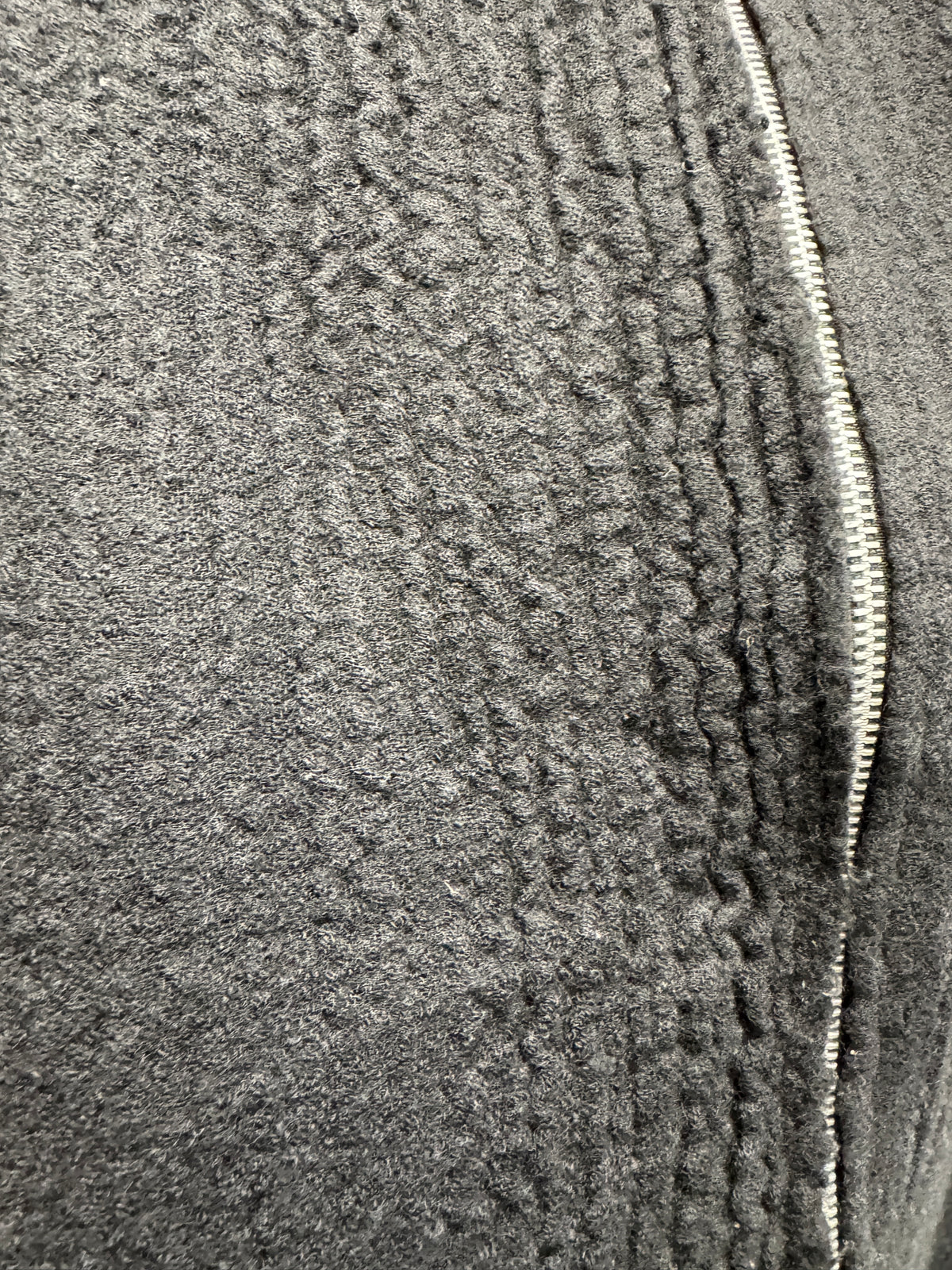 olubiyi thomas raw leather wing patch multi zip knit