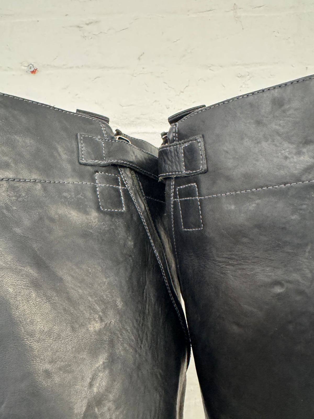 Nicolas Andreas Taralis AW10 Knee High Spiral Zip Riding Boots