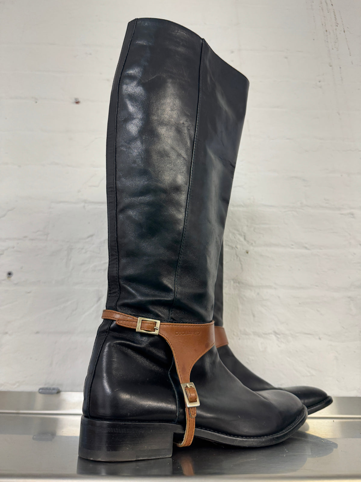 DSQUARED Harness Riding Boots