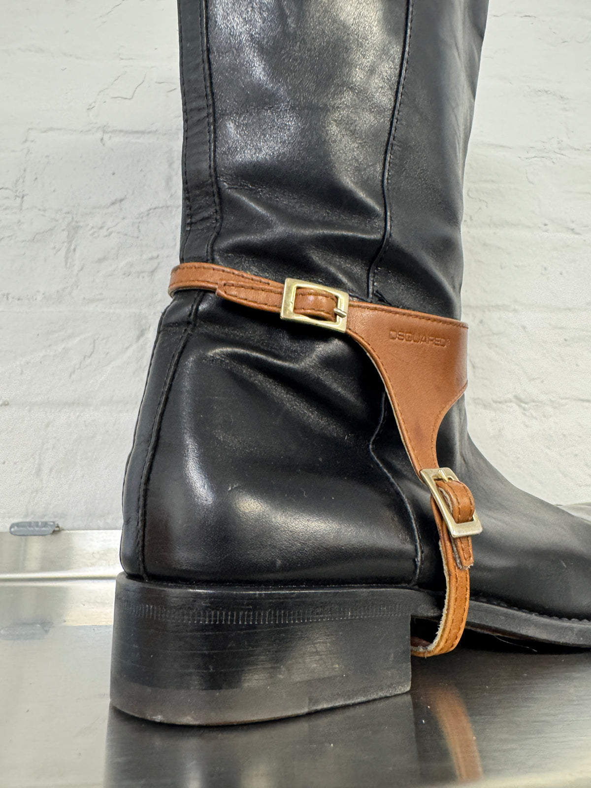 DSQUARED Harness Riding Boots
