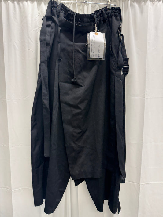 Yohji Yamamoto Pour Homme Wool Gabardine Removeable Layer Bondage Wide Trouser