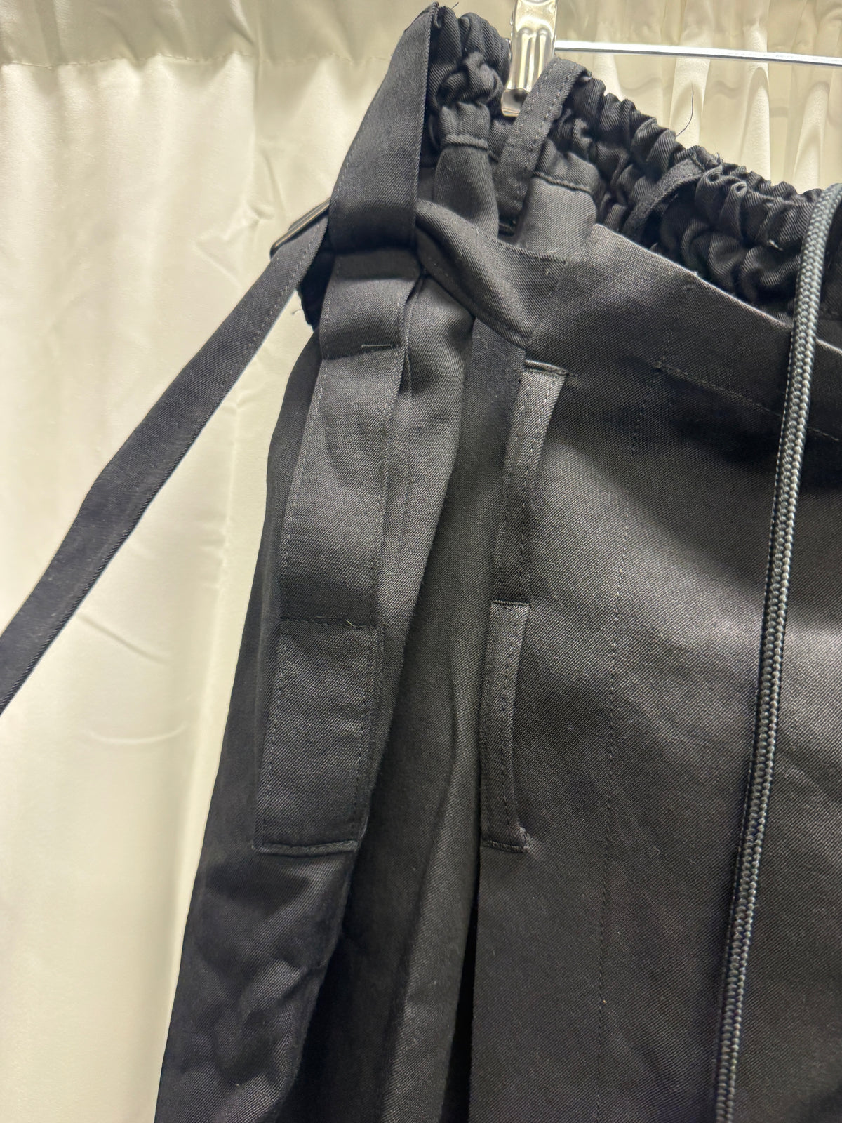 Yohji Yamamoto Pour Homme Wool Gabardine Removeable Layer Bondage Wide Trouser