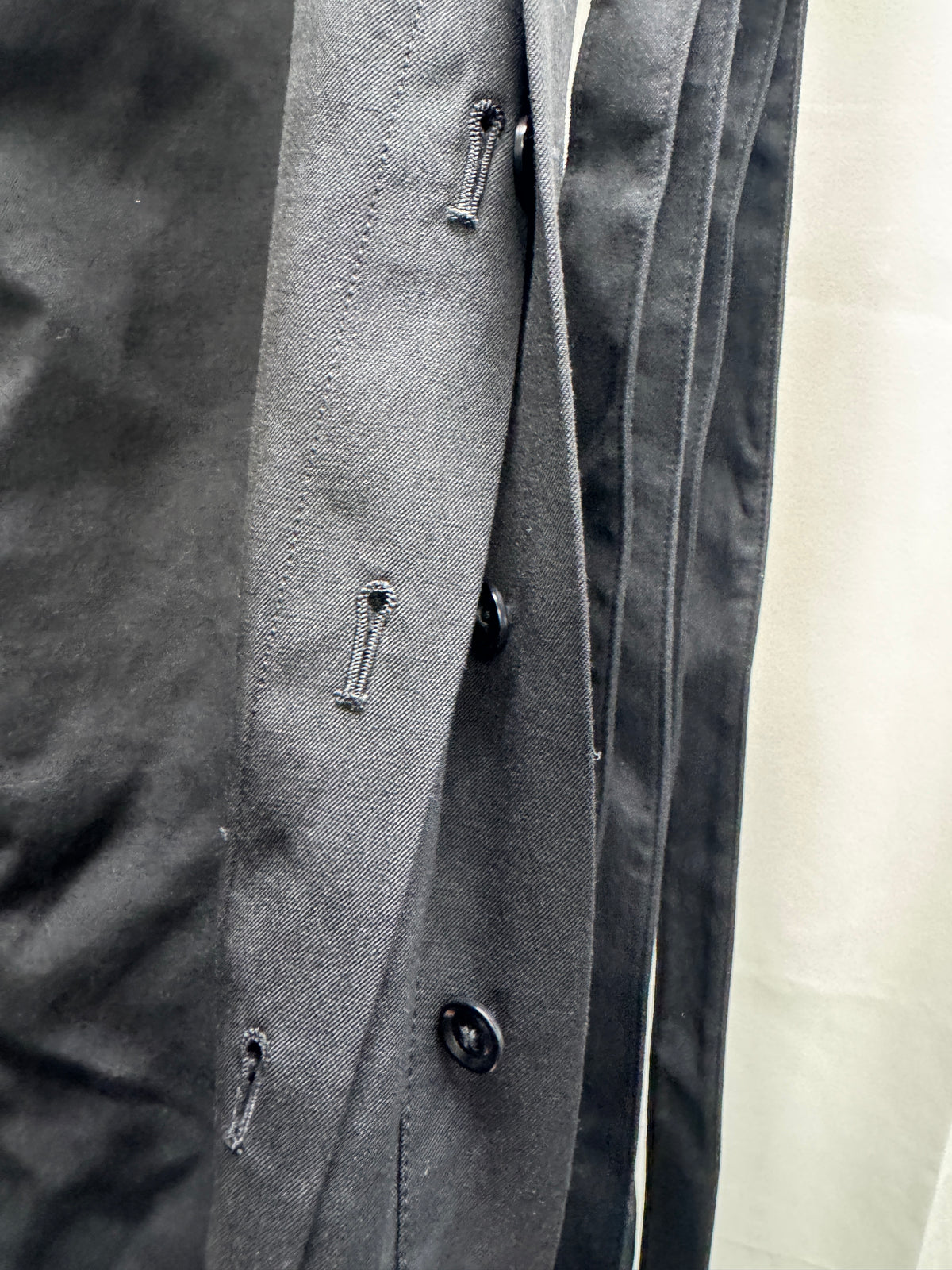 Yohji Yamamoto Pour Homme Wool Gabardine Removeable Layer Bondage Wide Trouser
