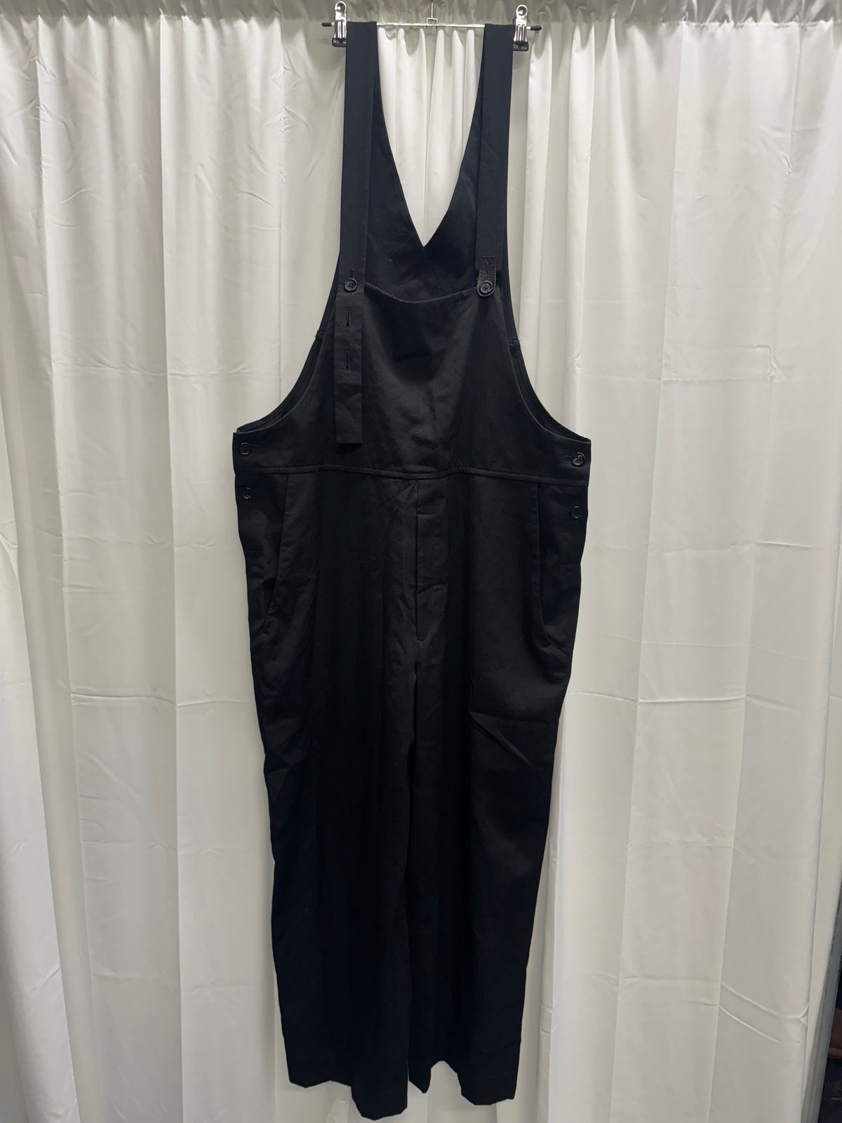 Yohji Yamamoto Pour Homme Wool Gabardine Suspender Trouser / Dungaree