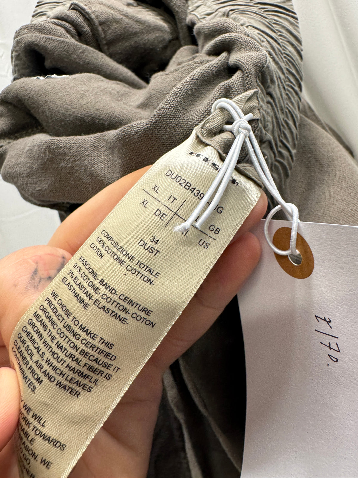 Rick Owens early drkshdw drop crotch dust trouser