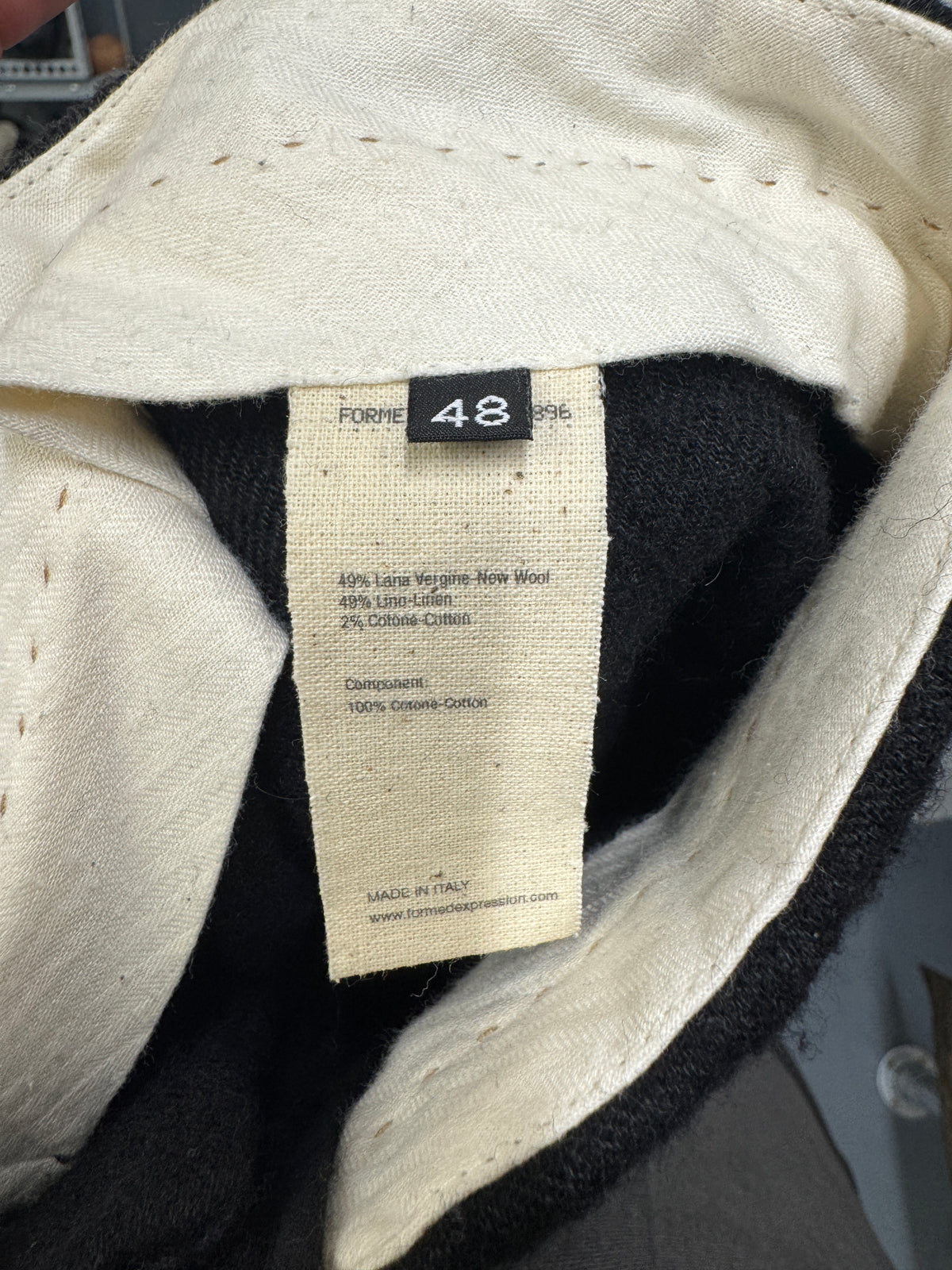 Forme D'Expression Wool Banana Cut 3D Twisted Trouser