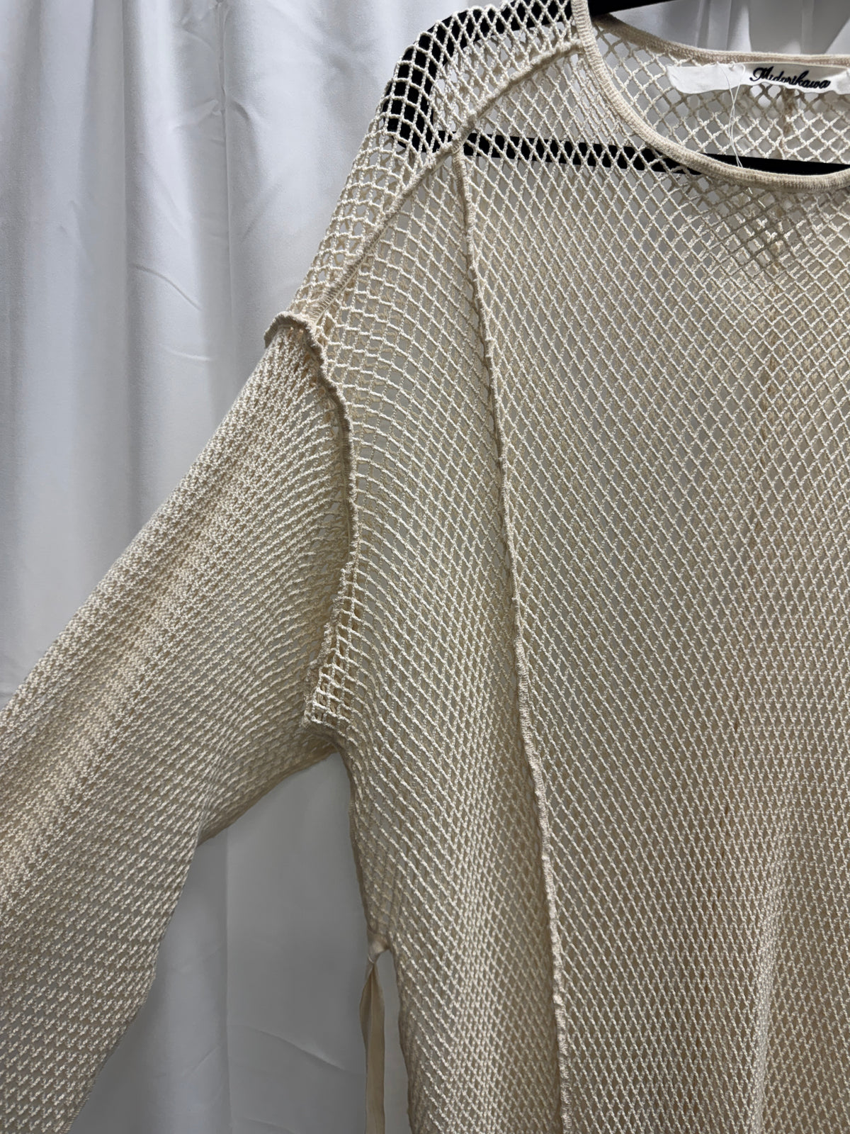 midorikawa net adjustable strapped longsleeve sweater