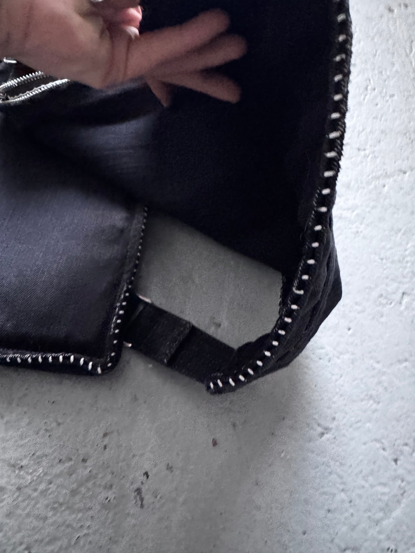 carol christian poell scar stitch hem KIT vest bag