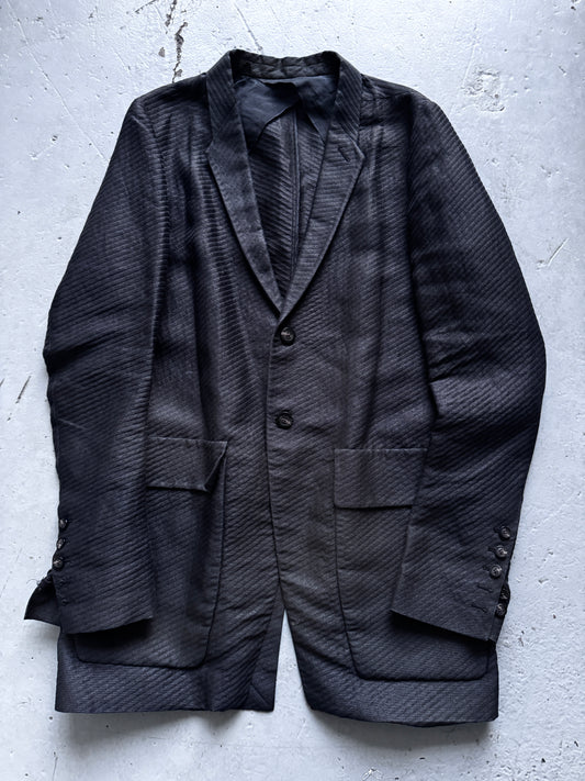 rick owens ss18 dirt semi sheer cargo blazer M