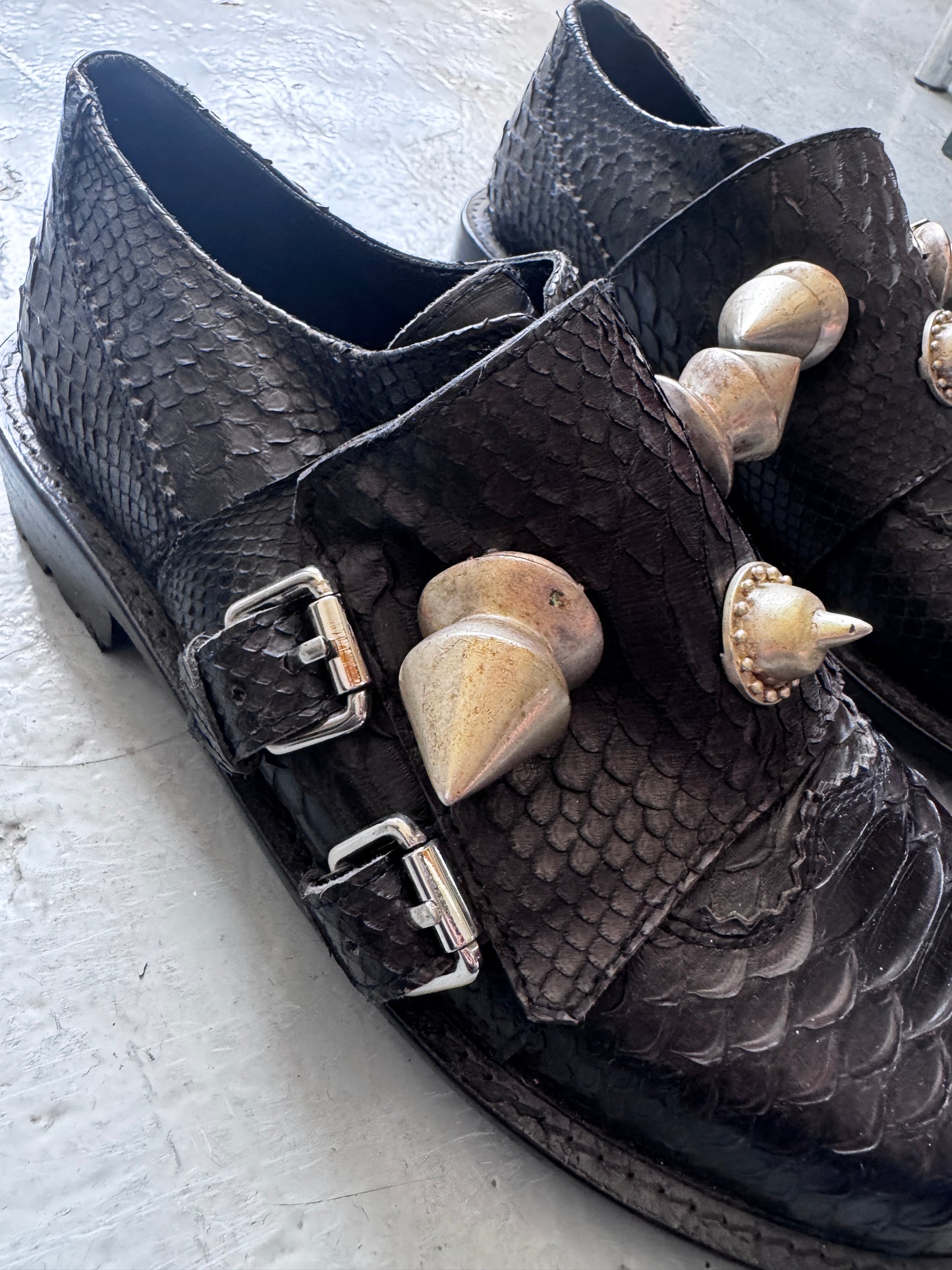 ktz python embellished church shoe 44