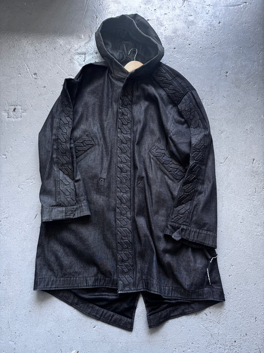 ktz chain embossed textile parka L