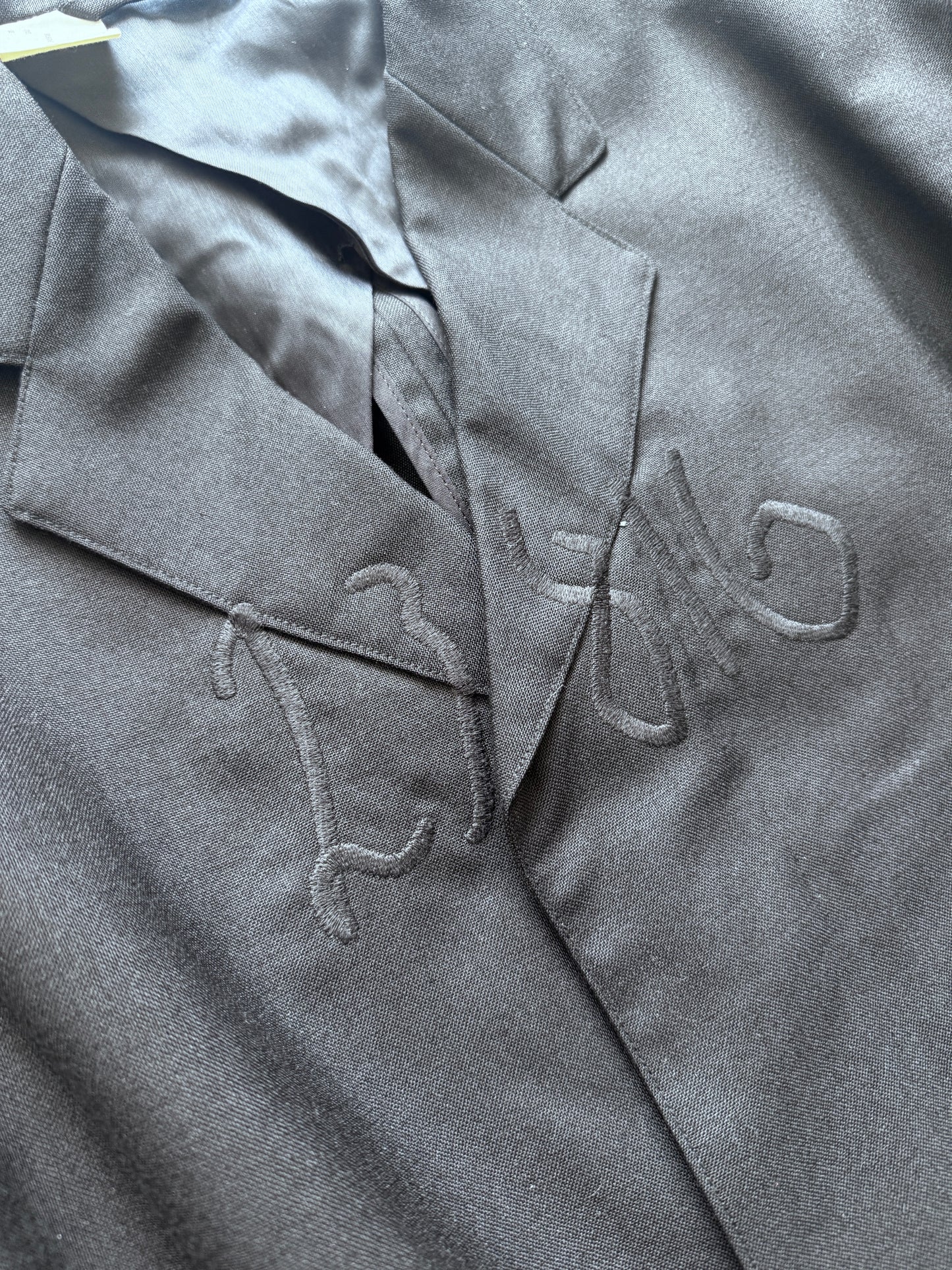 n.hoollywood embroidered text blazer L