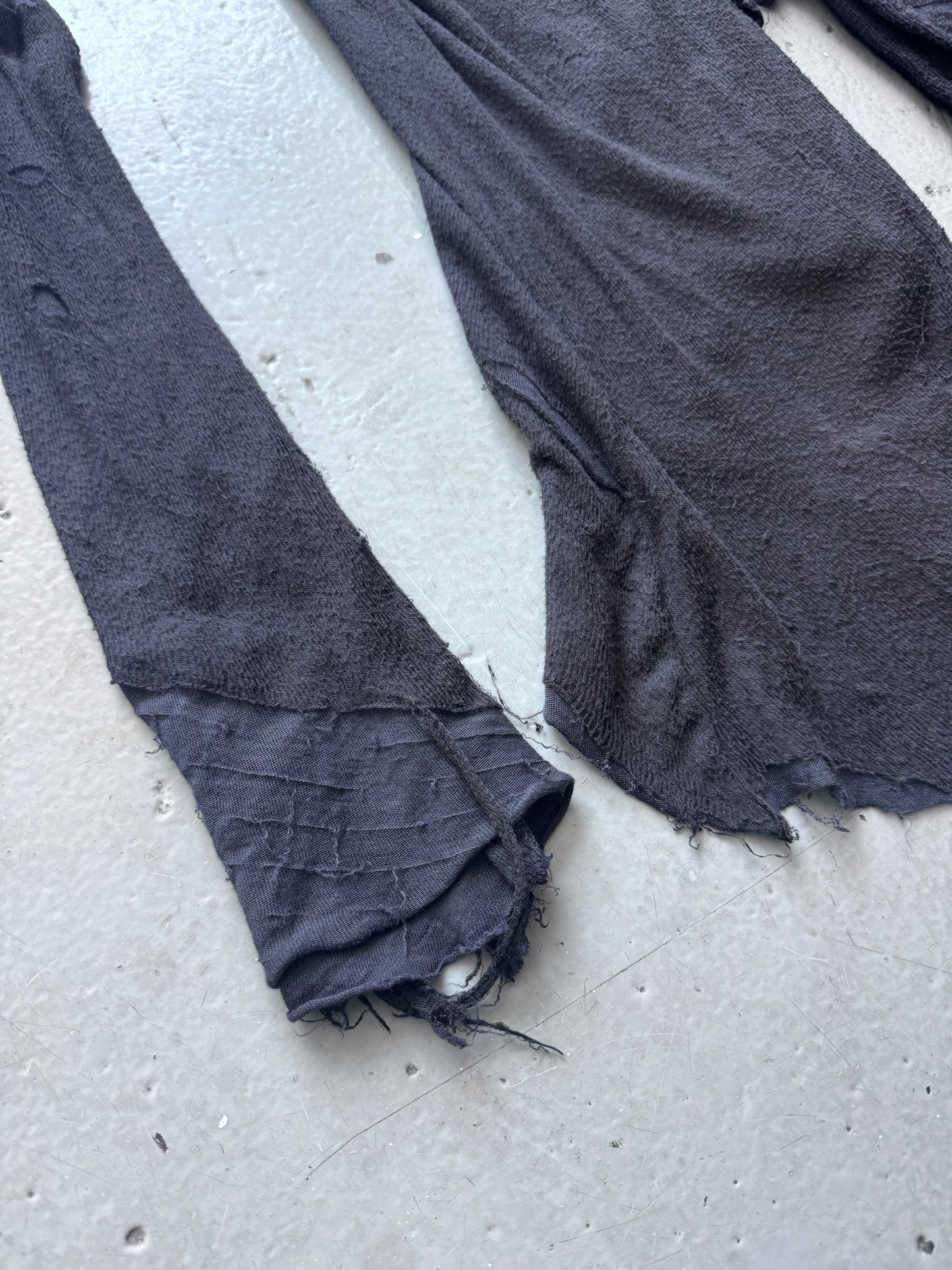 obscur peeling clasped knit jacket M