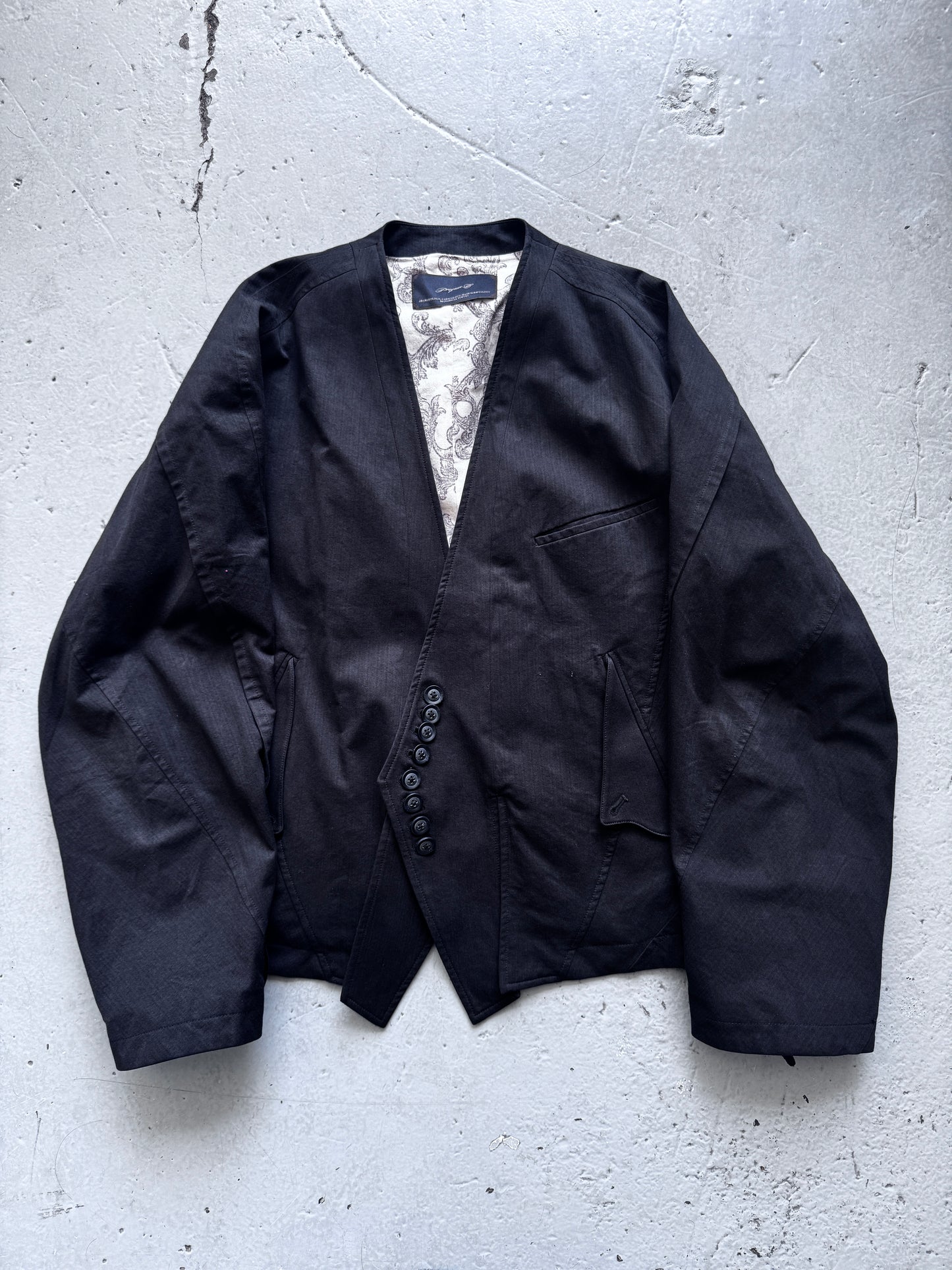 professor e irregular pattern cocoon blazer M
