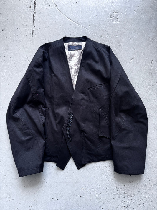professor e irregular pattern cocoon blazer M
