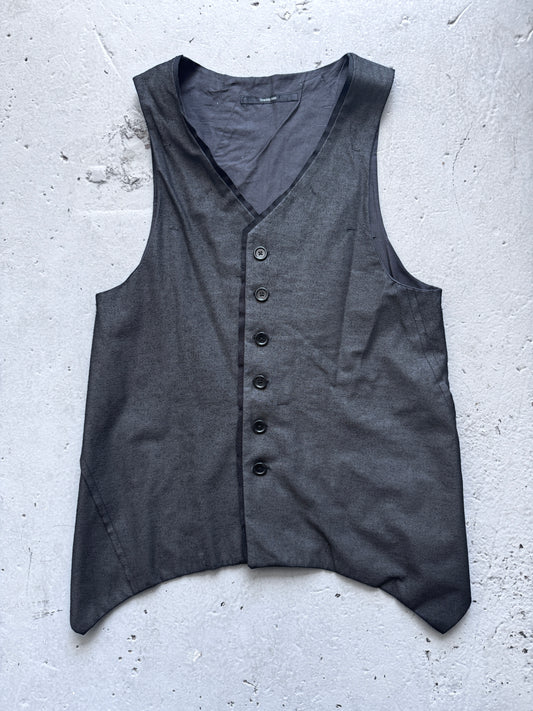 yasuyuki ishii coated pointed waistcoat M