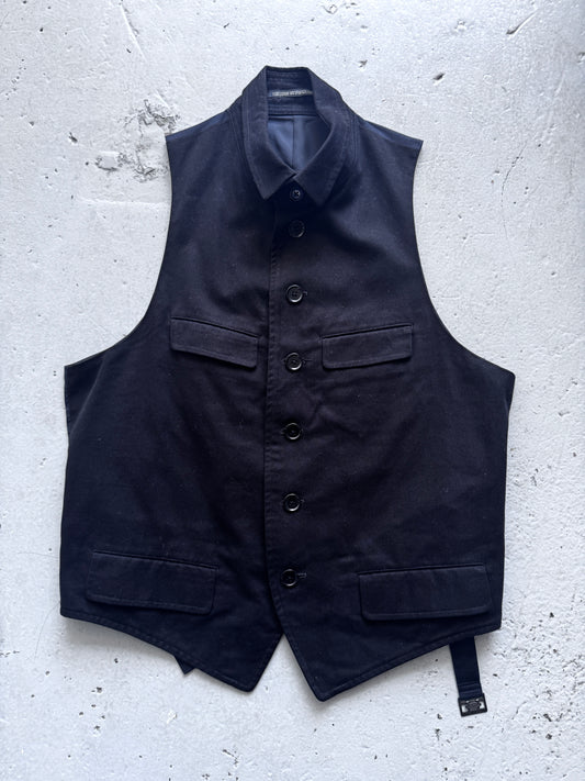 yohji yamamoto pour homme collared moleskin waistcoat M