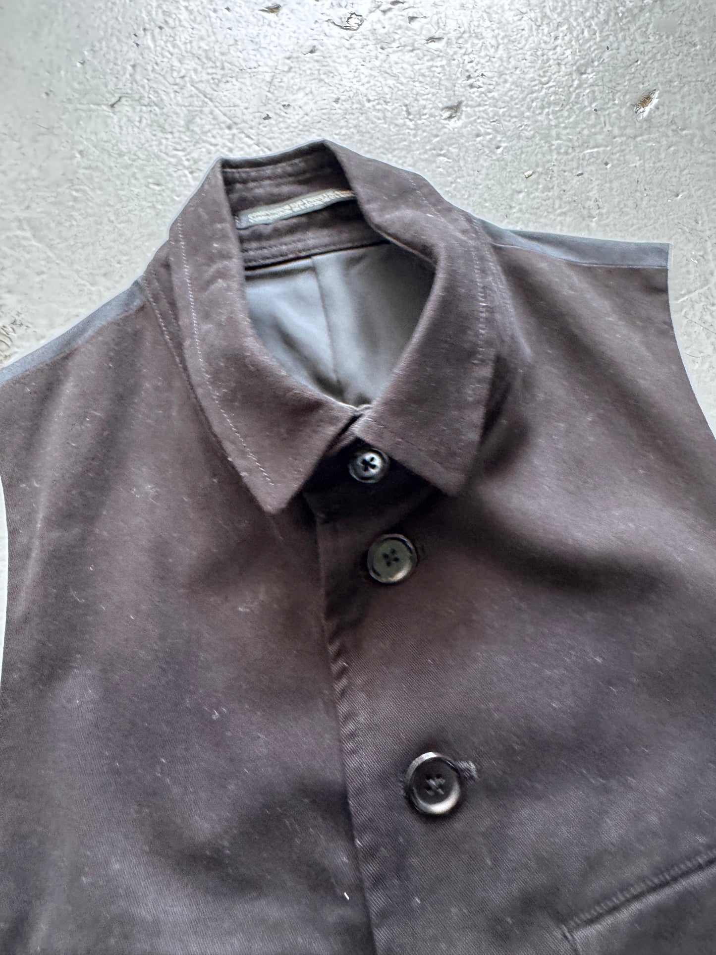 yohji yamamoto pour homme collared moleskin waistcoat M