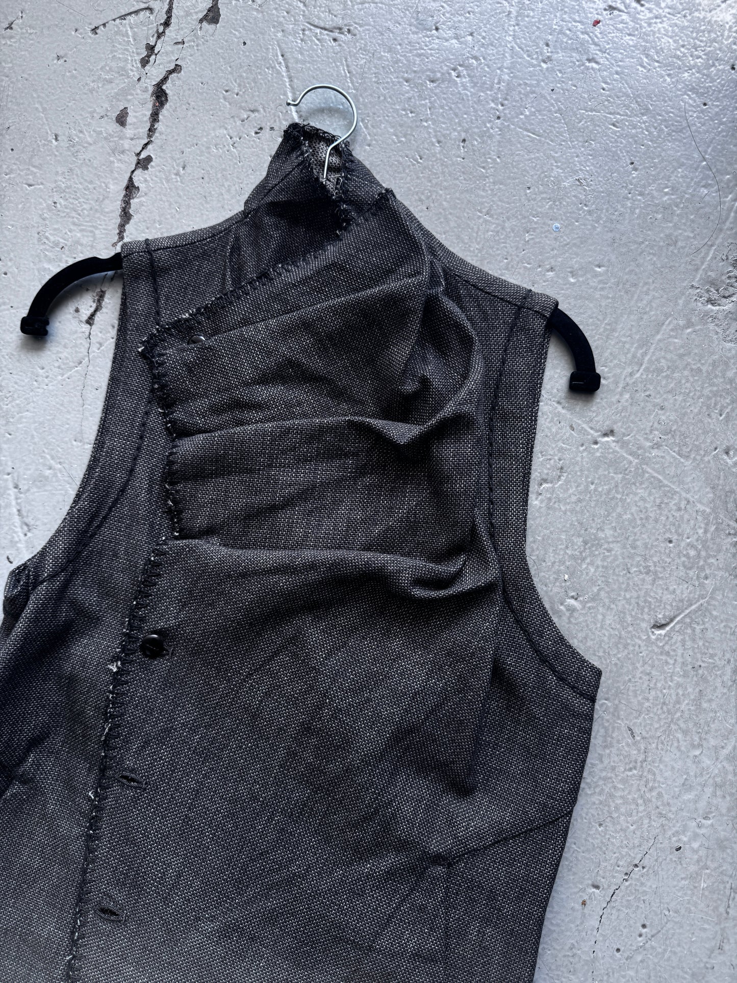 sistere cross drape linen waistcoat S/M