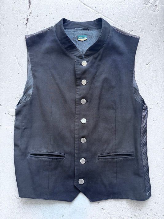 vintage austrian silver button waistcoat