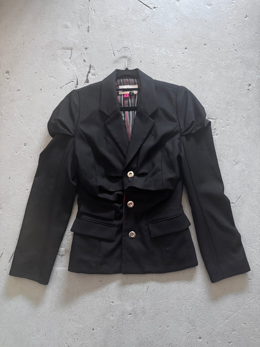 20471120 faulted armor drape blazer