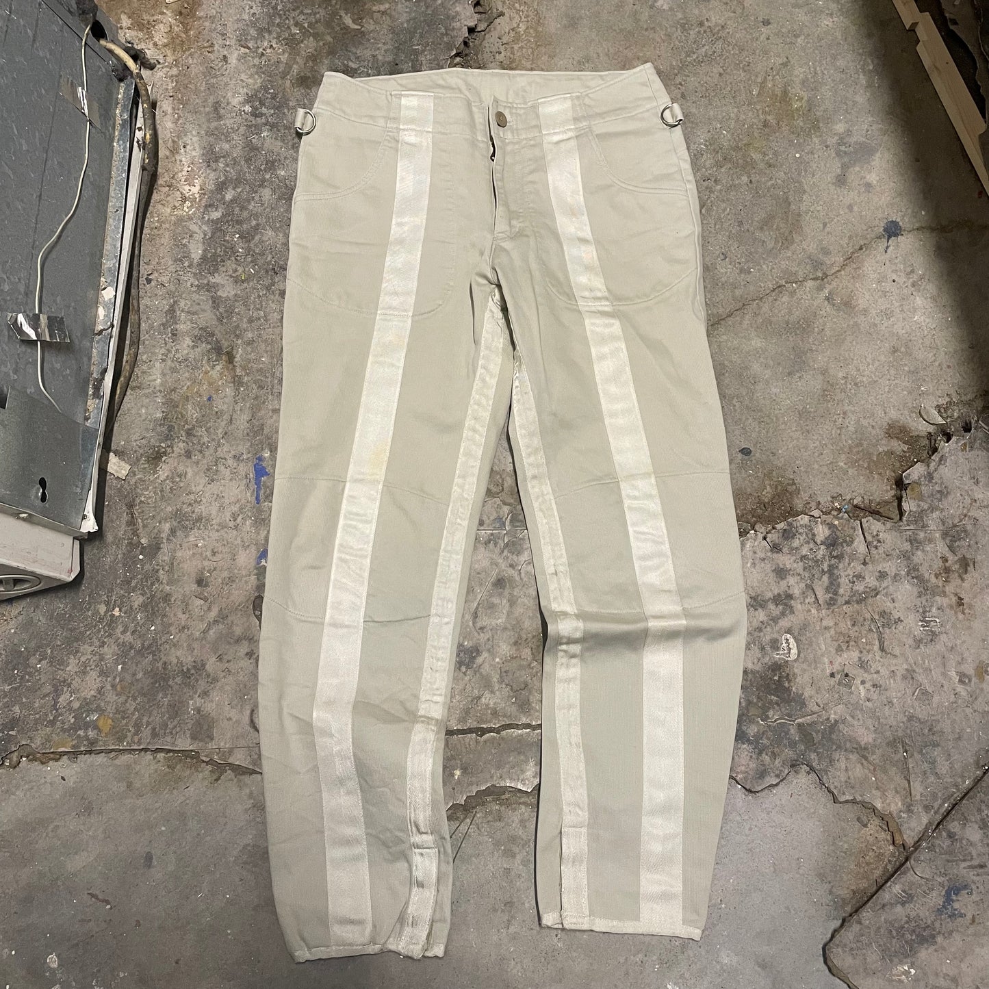 General Research AW01 Stripe Moto Pants