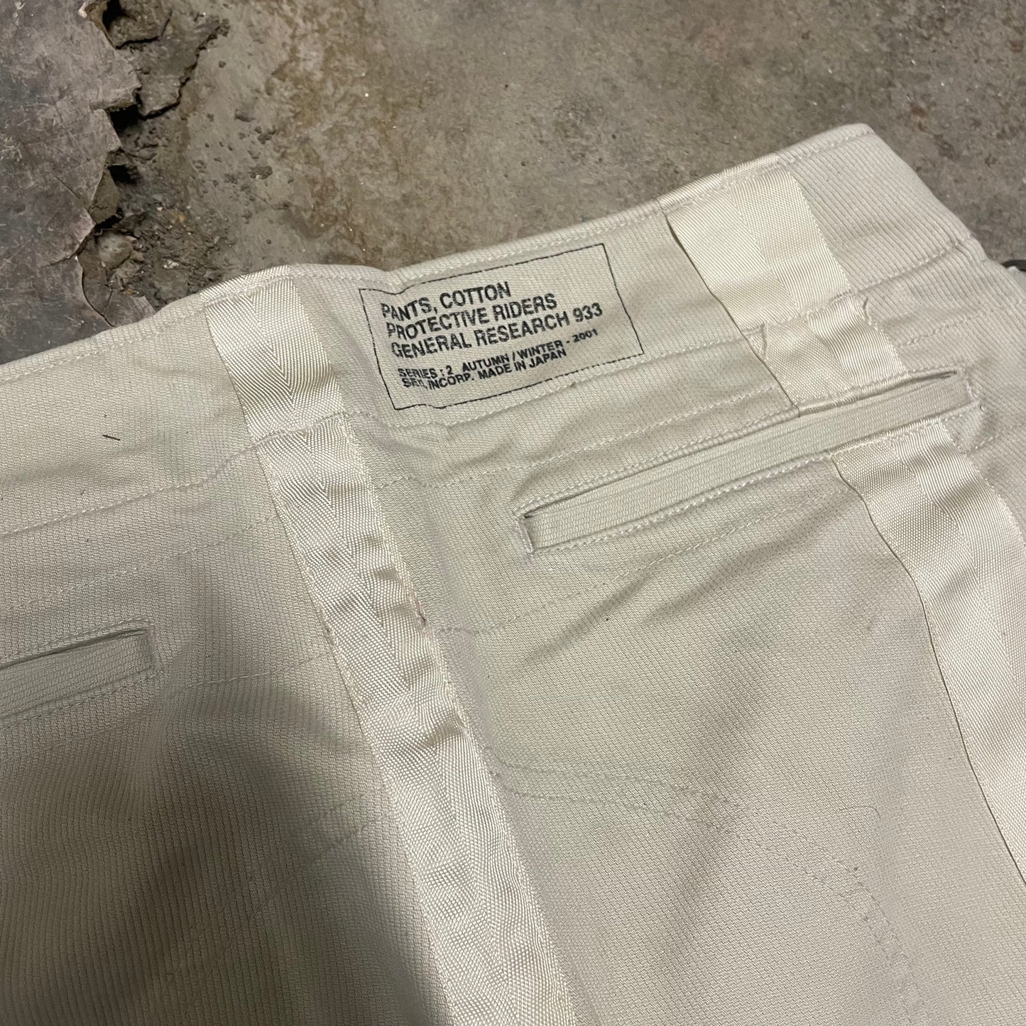 General Research AW01 Stripe Moto Pants