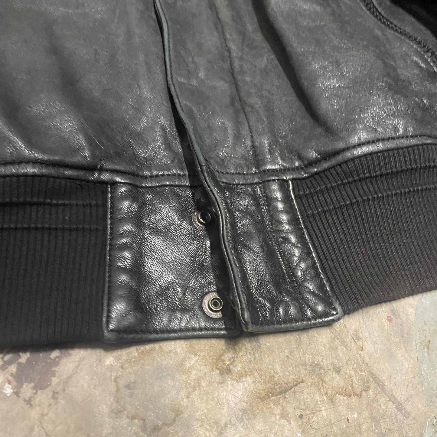 Kazuyuki Kumagai Attachment Oiled Leather Epaulet Jacket