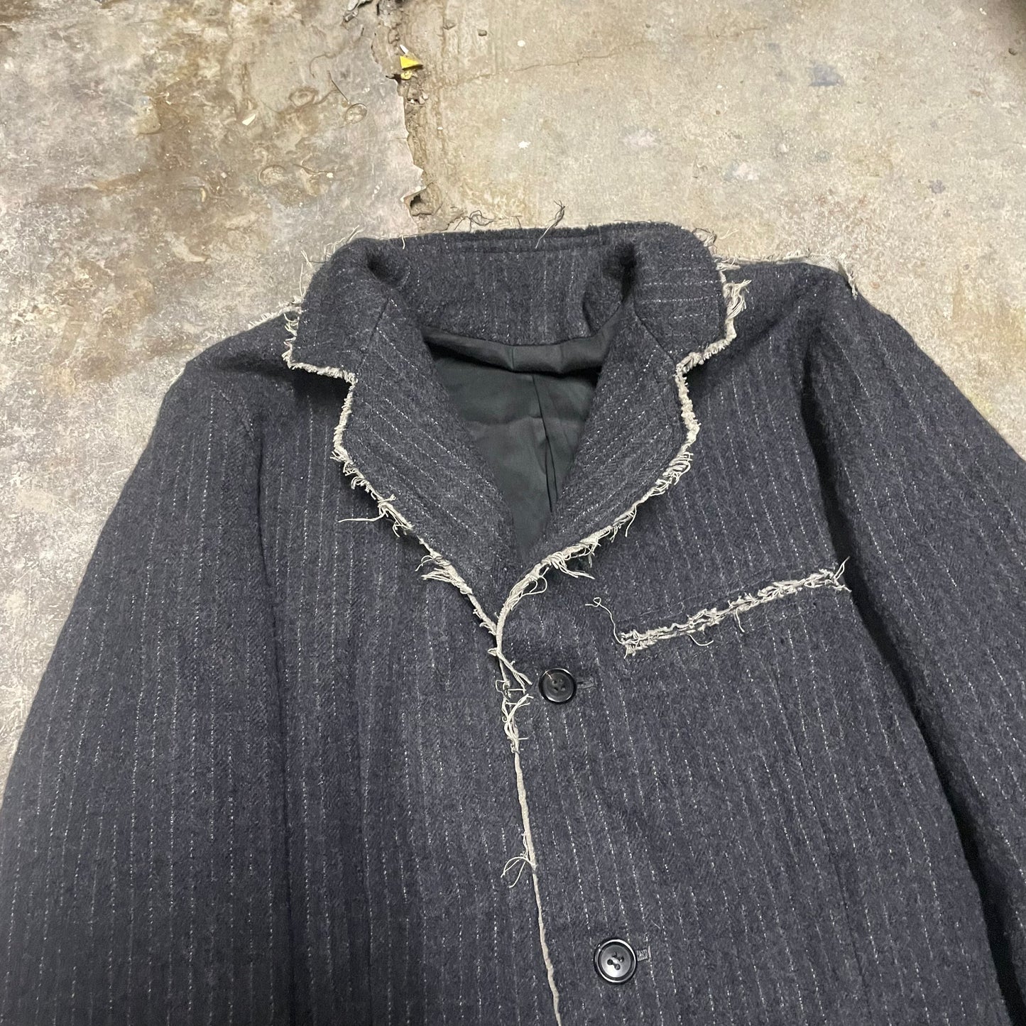 Shellac Wool Close Collar Blazer Jacket