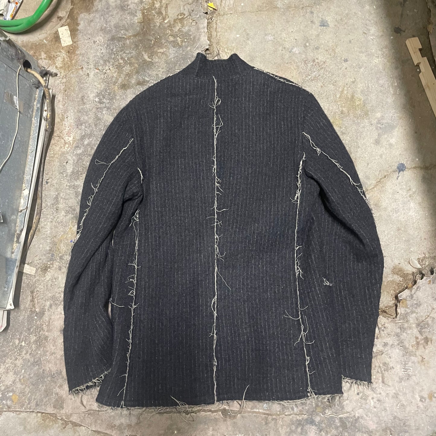 Shellac Wool Close Collar Blazer Jacket