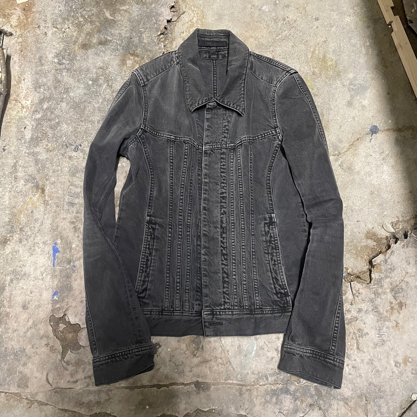 MA Julius AW11 Ribbed Denim jacket