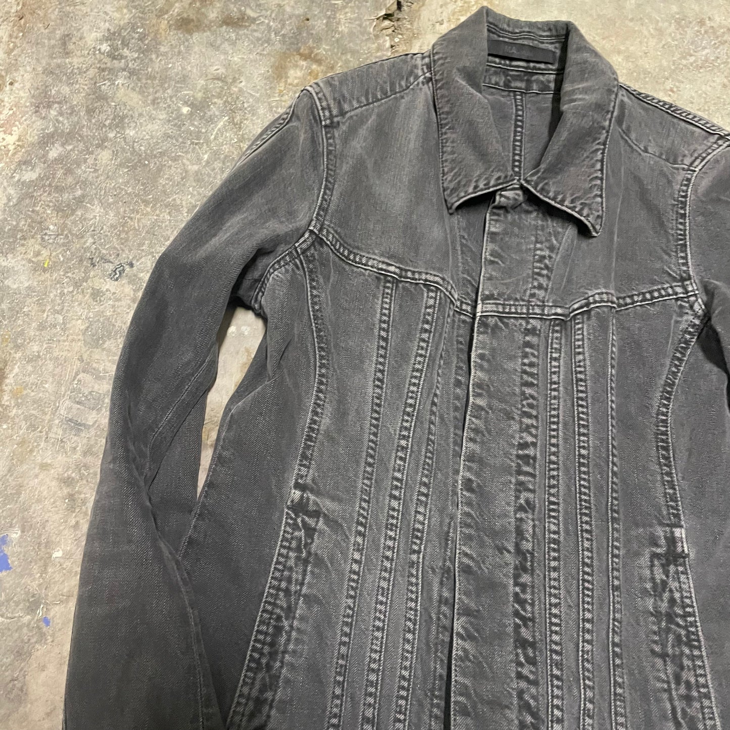 MA Julius AW11 Ribbed Denim jacket