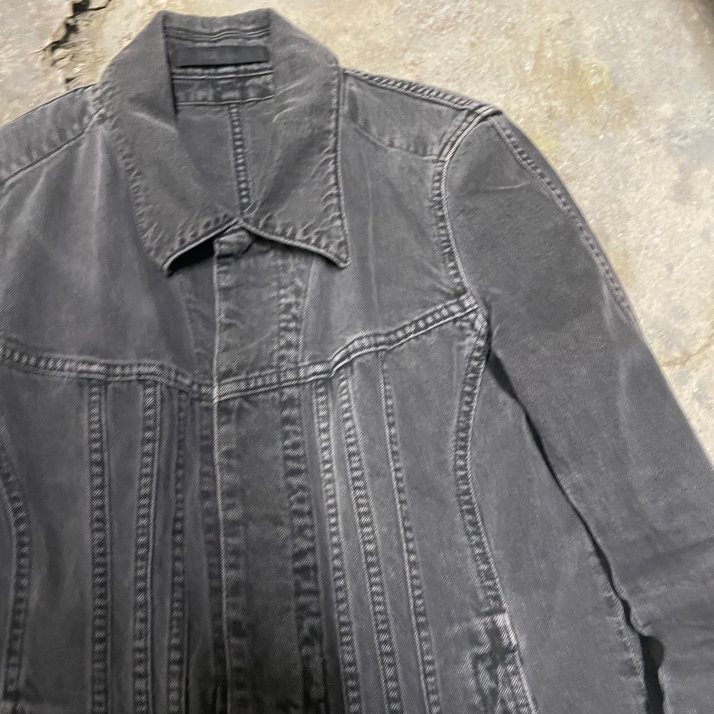 MA Julius AW11 Ribbed Denim jacket